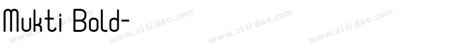 Mukti Bold字体转换